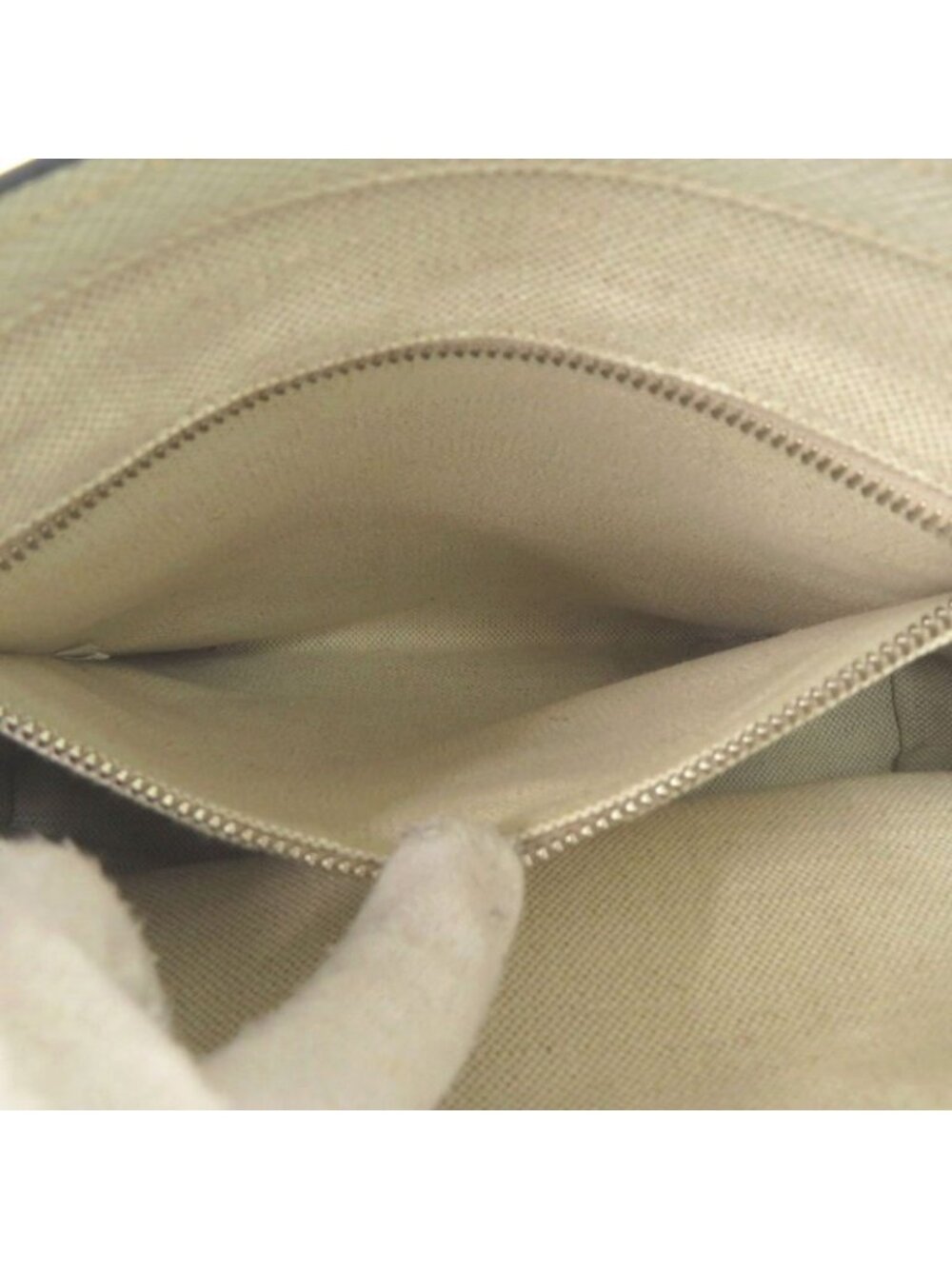 Prada Triangle Logo Plato Tote Silver Saffiano Leather White Shoulder Bag - Picture 6 of 9